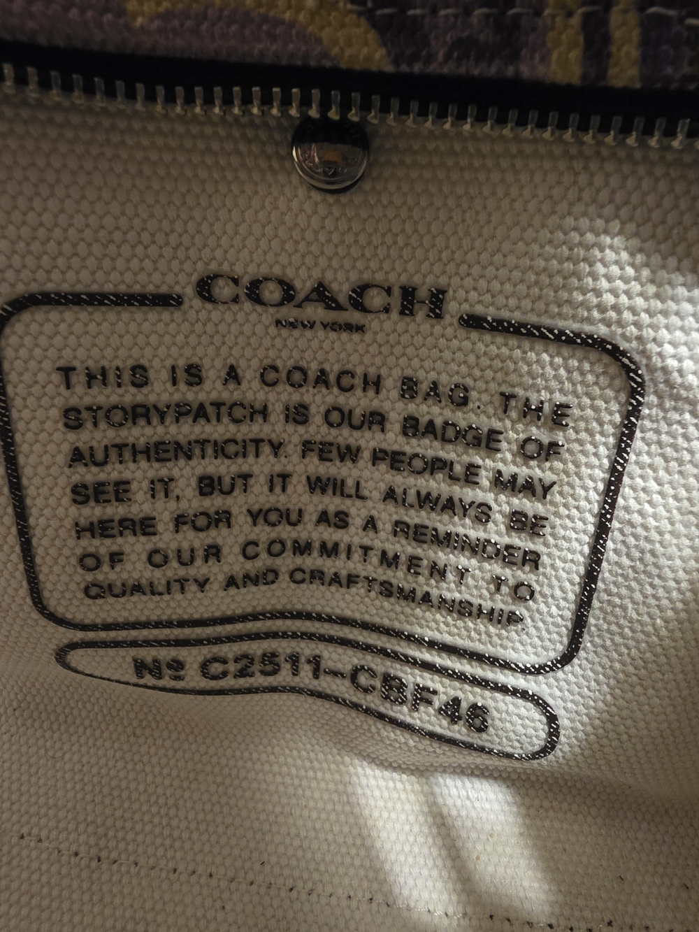 Coach Cargo Tote Bag 20 with Paisley Print - Picture 8 of 10
